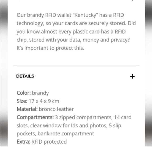 Spikes & Sparrow RFID Wallet Kentucky brown leather biker moto wallet fall - Picture 2 of 10